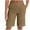 Brown, variant on Ltctricy Women's Bermuda Shorts Comfy Elastic High Waisted Knee Length Sweatshorts Athletic Lounge Shorts with Pockets