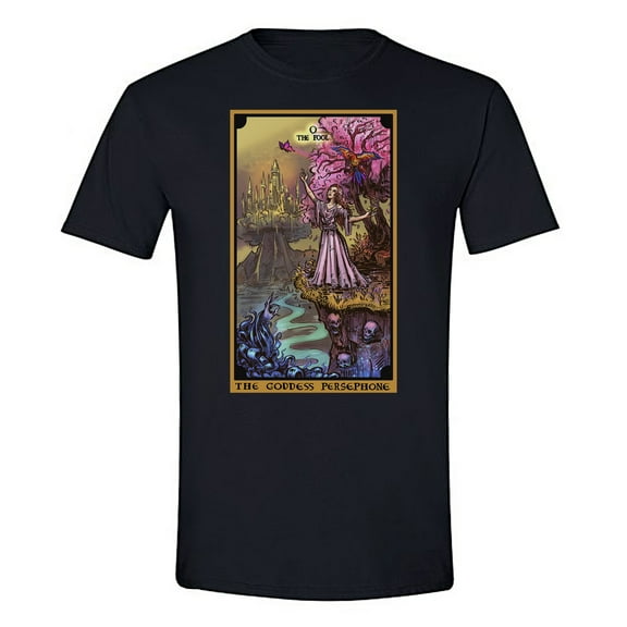 The Ghoulish Garb The Goddess Persephone In The Fool Tarot Card Shirt Small