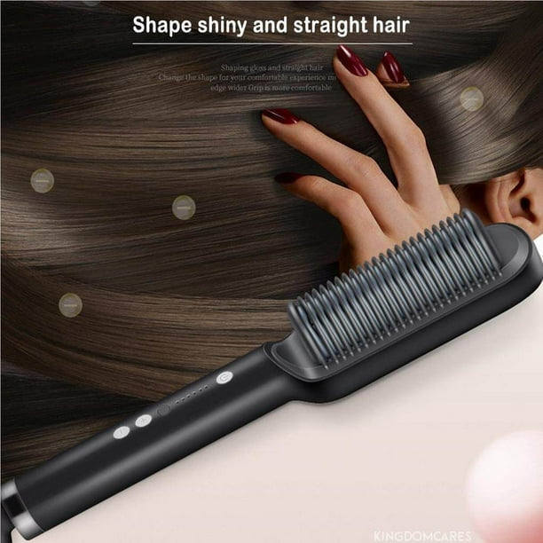 Professional Electric Hair Straightener and Curler 2 in 1 Electric Hair Hair Straightener Brush and Curling Iron