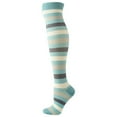 thumbnail image 1 of Chaussettes de Compression en Nylon à Rayures pour Hommes et Femmes, Mode Décontractée, Évacuant l'Humidité, 1 of 2