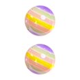 thumbnail image 1 of Kkkded Colorful Beads 2 Pcs Beads DIY Material - Striped, Contrast Color, Smooth with Threading Hole, 1 of 7