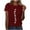 Red#1, variant on Tnhcen Women's Summer New Arrivals Print Crewneck Tops | Casual Short Sleeve Knit Blouses S-3XL | Polyester Spandex Blend Plus Size Tops