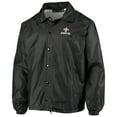 thumbnail image 2 of Men's Black New Orleans Saints Coaches Classic Raglan Full-Snap Windbreaker Jacket, 2 of 4