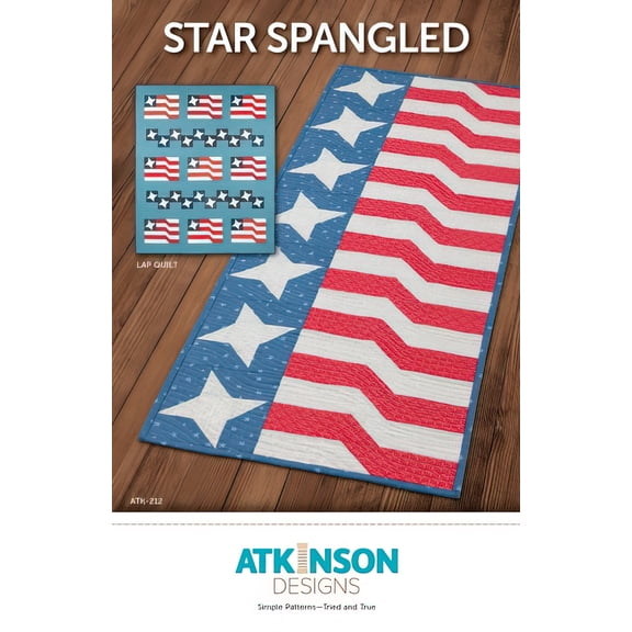 Star Spangled Table Runner/Quilt Pattern by Atkinson Designs