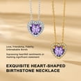 thumbnail image 6 of Bestyle Birthstone Necklace for Mom Wife Daughter, June Crystal Pendant Necklace Jewelry Gifts for Birthday Christmas, 6 of 8