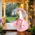 thumbnail image 5 of AZXY Pink Raincoat Porch Goose Outfit, 23‑Inch Goose Clothing Costume for Cement Plastic Porch Goose Statue, Goose Clothes for Outdoor Garden Yard Lawn Patio Porch Decoration, 5 of 7