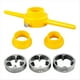thumbnail image 2 of Herramienta para Hacer Roscas PVC 6 Piezas, con Troqueles 1/2 Pulgada, 3/4 Pulgadas y 1 Pulgada, Enhebrador Tuberías PVC Reutilizable para Plomería, Troquel Redondo para PVC, 2 of 5
