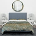 thumbnail image 2 of Designart 'Brown Rain' Geometric Duvet Cover Set, 2 of 4