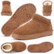 thumbnail image 1 of Botas Tobillo Cómodas Cortas Sin Cordones Nieve para Mujer Al Aire Libre, 1 of 9