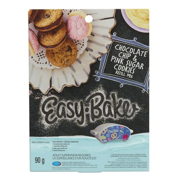Easy-Bake Ultimate Oven Toy, Refill Mix, Chocolate Chip and Pink Sugar Cookies, Play Food, Aged 8 up