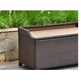 thumbnail image 2 of Pemberly Row Patio Storage Bench in Chocolate, 2 of 3