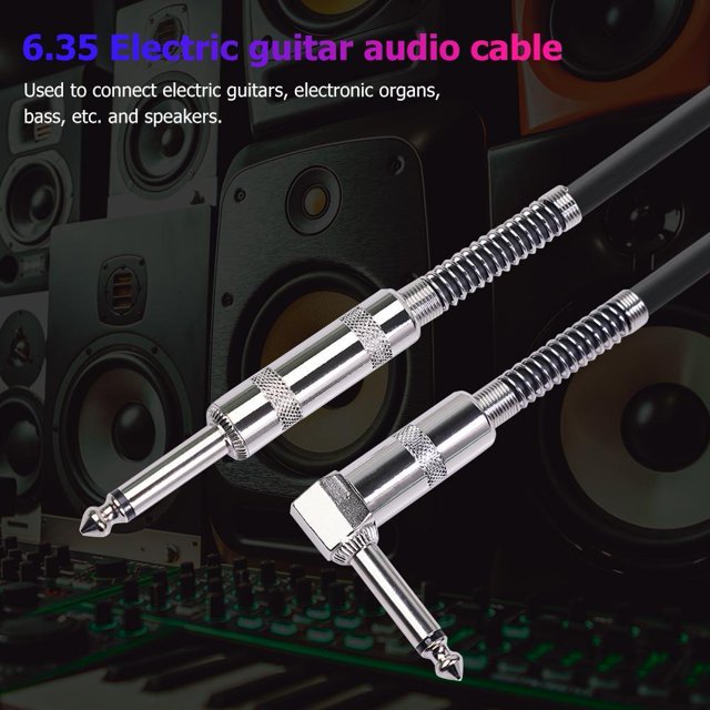 Cable De Guitarra Cable de guitarra Jack de 6,5 mm Cable de audio macho recto a macho en ángulo recto (1,8 m)