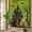 Green, variant on Halloween Window Privacy Film Rainbow Static Cling Stain Glass Window Film for Glass Door, Decorative Sunroof Decal Sticker for Car 29.5"x118" Green Horror Orange Pumpkin Cat Bat Star Moon