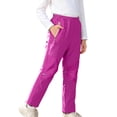 thumbnail image 7 of Cethrio Boys Snow Pants, Fleece Lined Waterproof Warm Windproof Winter Outdoor Pants Hot Pink Size 13-14 T, 7 of 7