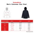 thumbnail image 2 of Rokka&Rolla Men's Parka Jacket Winter Coat with Fleece Hood, 2 of 13