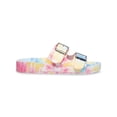 thumbnail image 2 of MADDEN GIRL Womens Pink Adjustable Strap Buckle Accent Teddy Slip On Slide Sandals 11, 2 of 4
