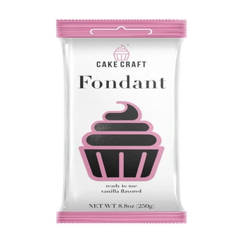 Cake Craft Fondant, Voodoo Black Fondant Icing, Vanilla Flavored, 8.8 oz