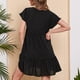 thumbnail image 4 of Vestido De Las Señoras Vestido elegante de verano Moda Mujer Vestidos Europeos para vacaciones (Negro S) Cgtredaw para Mujer Negro T XL, 4 of 8