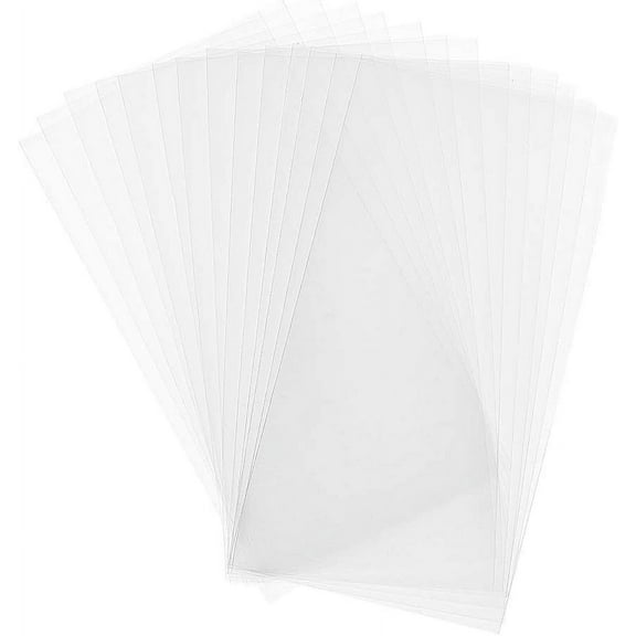 300 pcs 6x3 inch Clear Plastic Bags Top Open Plastic Bag Horizontal Candy Gift Bag Long Treat Bags Pretzel Bags