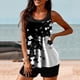thumbnail image 3 of Traje de baño de dos piezas para mujer, trajes de baño para mujer, traje de baño de dos piezas de moda con estampado y cintura alta para mujer, 3 of 5