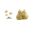 thumbnail image 1 of Estatua de figura,Estatuas de hojas y flores de metal,esculturas decorativas,Figuras decorativas para el hogar,para estante,mesa o vitrina.,sujetalibros decorativos,Sujetalibros decorativos, 1 of 8