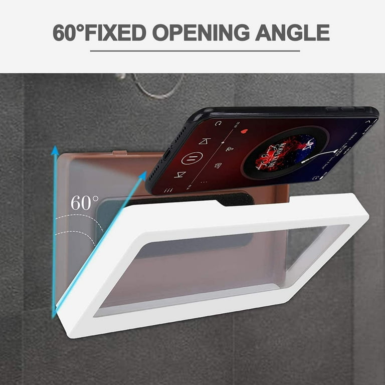 Shower Phone Case Wall Wall Pocket Bathroom Touch Screen