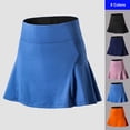 thumbnail image 1 of Falda deportiva para mujer Cintura alta Bolsillo de secado rápido Forro con volantes, 1 of 7