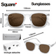 thumbnail image 5 of Lentes para Sol B+D Solskin Square Cristal Brillante Proteccion UV400, 5 of 7