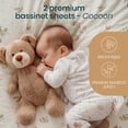 thumbnail image 2 of Sábanas ajustables Tutti Bambini Cocoon Bamboo Viscose, paquete de 2, 2 of 7