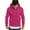 Burgundy, variant on Kaerm Unisex Mens Long Sleeves Drawstring Plain Hooded Sweatshirt Pullover Solid Hoodie Top Black M