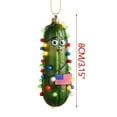 thumbnail image 2 of Wadada 2D Christmas Decorations, Acrylic Pickle Christmas Tree Hanging Ornament, Cucumber Shape Ornaments, Cute Mini Cucumber Christmas Pendant, Holiday Parties and Christmas Decorations, 2 of 5