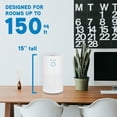 thumbnail image 2 of Germguardian 728 Sq. ft. HEPA Filter Air Purifier with UV-C Light, 15", White, AC4711W, 2 of 9