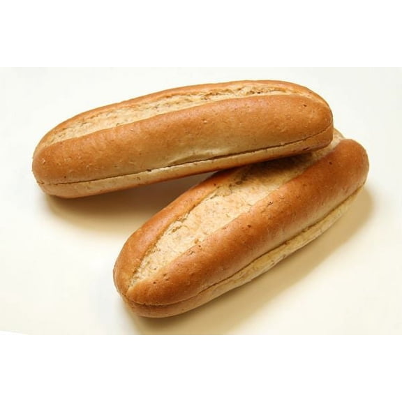 Rotellas Sliced Split Top Wheat Hoagie, 8 inch - 36 per case.