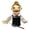 H-waiter, variant on 16" Puppets Entriloquist Puppet,Hand Puppets for Kids Plush Detective Puppets for Adults with Removable Mouth Puppet for Kids Ages,Hand Puppet for Adults with Scalable Puppet Control Rod