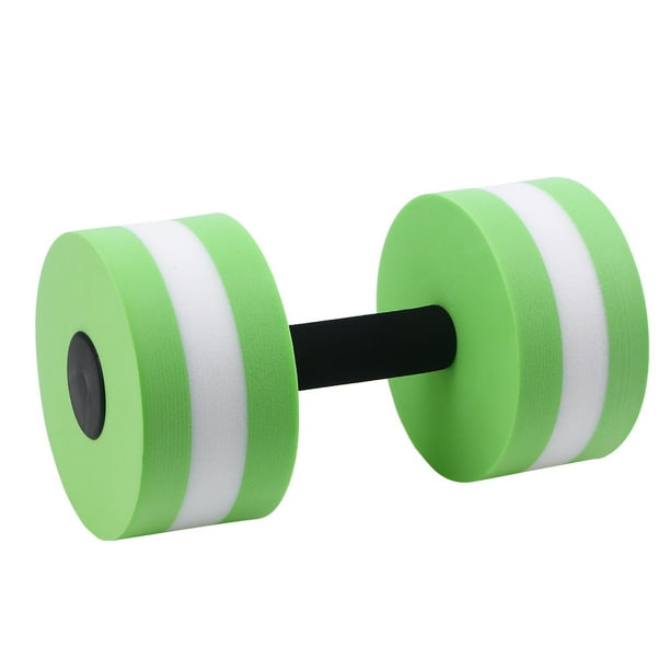 Ejercicio acuático Dumbbell EVA Barra de agua Barra de mano para resistencia al agua Aeróbicos (verde solo 1pc)