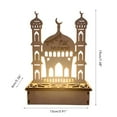 thumbnail image 2 of Lámpara LED de madera para decoración de Ramadán, luz nocturna LED portátil de Eid Ramadán, adorno de mesa Ideal para decoración de Ramadán Eid, 2 of 8