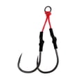 thumbnail image 2 of de doble asistencia de acero al carbono Pntil de jigging s de púas Cordones de asistencia - Macarena Ayudar a los ganchos, 2 of 6