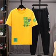 thumbnail image 4 of Ropa para hombre, pantalones deportivos estampados, conjuntos de pantalones gráficos, camisetas para correr, novedad en chándal a juego de alta calidad para hombre, 4 of 5