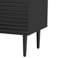 thumbnail image 5 of GDF Studio Modern Geometric Design Side Cabinets with Adjustable Shelves and Spacious Storage, Black, Set of 2, 5 of 12