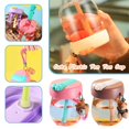 thumbnail image 3 of Mini taza de 400 ml, taza portátil con pajita, linda y sencilla taza de plástico para agua, para viajes, Sp д* Y4X2, 3 of 6