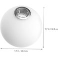 thumbnail image 3 of EFEMF-G9 Glass Spherical Lampshade Replacement 4.7 Inch White Frosted Globe Shade for Chandelier Wall Fixture, 3 of 4
