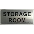 thumbnail image 1 of Storage Room Sign (Brush Aluminium, 3.5X8)-The Mont Argent line. (ref-2201), 1 of 4