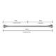 thumbnail image 4 of Cortinero Cúpula Plata Deco 1010PL / De 91 cm Expandible a Máximo 168 cm, 4 of 4