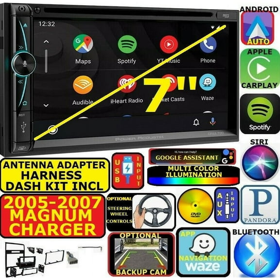 2005-07 DODGE MAGNUM CHARGER GPS NAVIGATION SYSTEM APPLE CARPLAY ANDROID