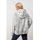 thumbnail image 3 of Sudadera con capucha Anoumcy Camo Maple Leaf de forro polar para mujer, color gris S, 3 of 8