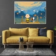 thumbnail image 2 of Póster de Charlie Brown, Snoopy y Peanuts, pintura en lienzo con dibujos animados para pared, imagen de paisaje, decoración del hogar para sala de estar, 2 of 5
