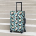thumbnail image 5 of Travel Luggage Cover Protector - PUG HEAD And Flower Anti-Scratch Suitcase Covers Fits 18-32 Inch Luggage, 5 of 5