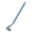 thumbnail image 2 of Toilet Sculpted Piece Scrubber Brush, Silicone Scrubber, Golf Head Design, Long Brush, 15 In, Light Blue, Toilet Sculpted Piece Cleaner Brush, Bathroom Scrubber, Hanging Hook, 1, 2 of 6