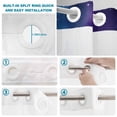thumbnail image 3 of No Hook Shower Curtain with Built-in Rings - Aurora Night Sky Washable Waterproof Fabric Bathroom Curtains for Hotel,Rentals, Stall 36 X 78 Inch , Nature Scenery, 3 of 9
