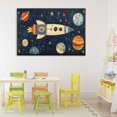 thumbnail image 3 of Stupell Industries Contemporary Retro Rocket & Planets Canvas Art, 45 x 30, by Creative Studio, 3 of 8